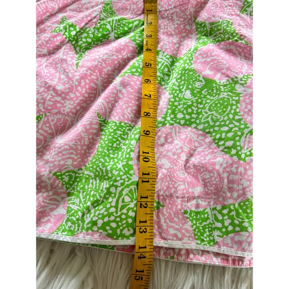 Lilly Pulitzer‎ Women's Floral Mid-Rise Mini Skort Vacation Pink Green Size 4 - Picture 9 of 9